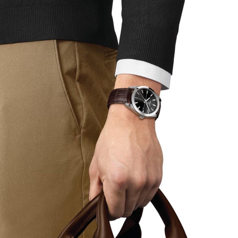 TISSOT天梭-Gentleman 紳士 經典系列-T1274101605101-40mm