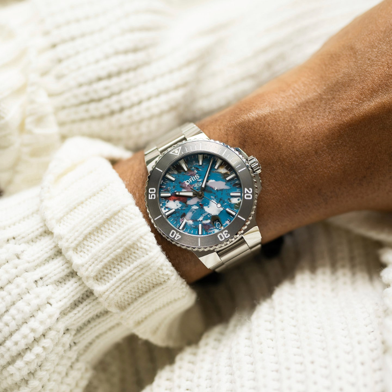 ORIS豪利時-AQUIS 系列-0140077904150-0782302PEB-43.5mm