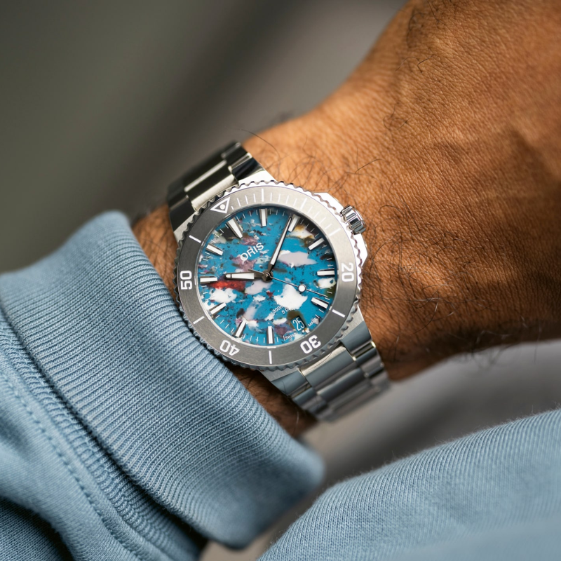 ORIS豪利時-AQUIS 系列-0140077904150-0782302PEB-43.5mm
