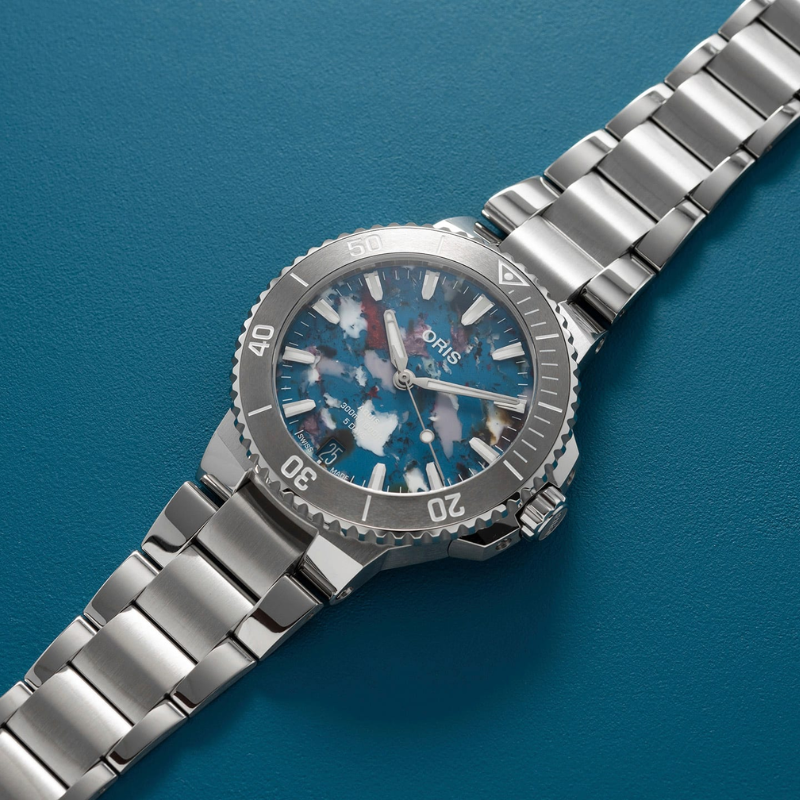 ORIS豪利時-AQUIS 系列-0140077904150-0782302PEB-43.5mm