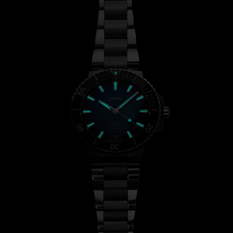 ORIS豪利時-AQUIS 系列-0140077904135-0782302PEB-43.5mm