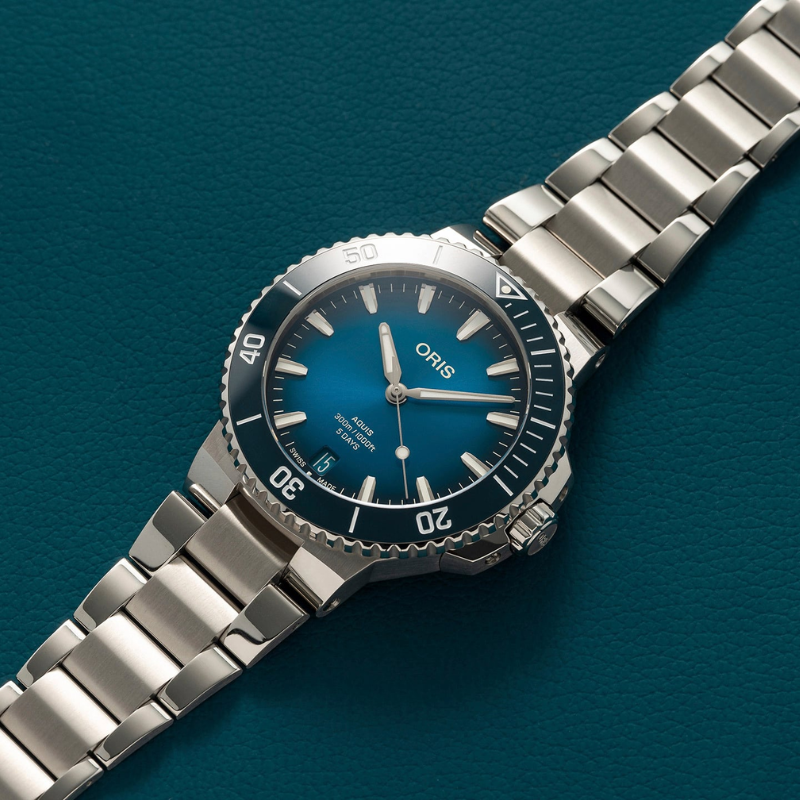 ORIS豪利時-AQUIS 系列-0140077904135-0782302PEB-43.5mm