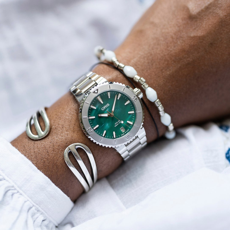 ORIS豪利時-AQUIS 系列-0173377704137-0781805P-36.5mm