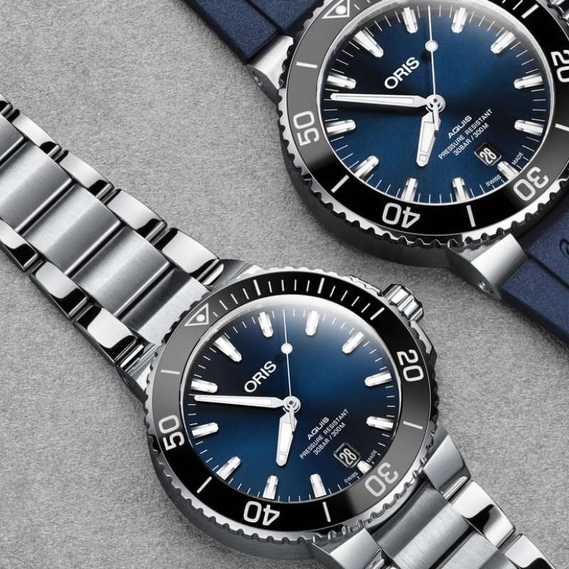 ORIS豪利時-AQUIS 系列-0173377324135-0782105PEB-39.5mm