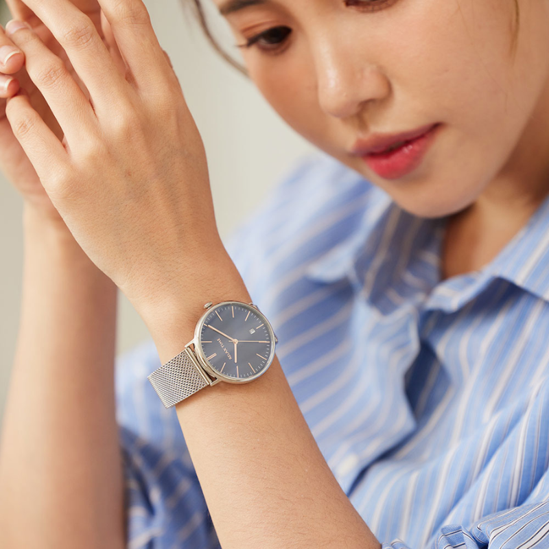 RELAX TIME-北歐簡約三針腕錶系列-藍(RT-97-2L)-36mm