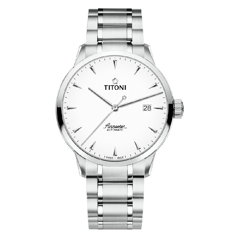 TITONI 瑞士梅花錶-AIRMASTER空中霸王系列 - 83733 S-583 - 40mm