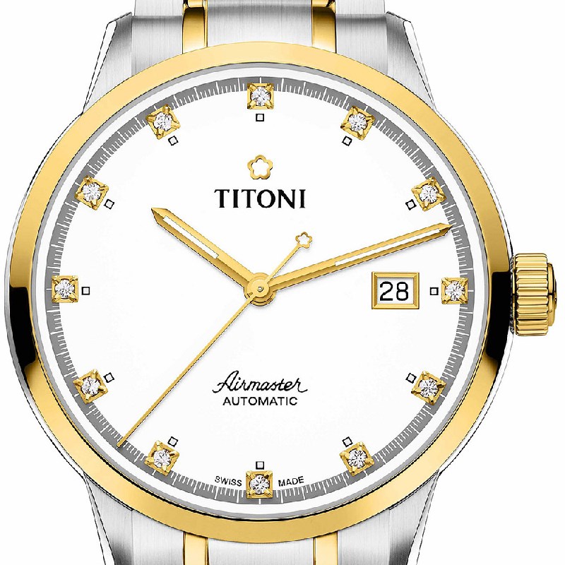 TITONI 瑞士梅花錶-AIRMASTER空中霸王系列 - 83733 SY-556 - 40mm