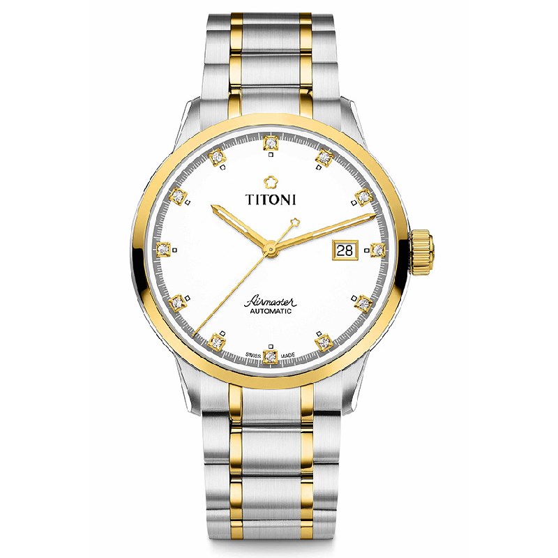 TITONI 瑞士梅花錶-AIRMASTER空中霸王系列 - 83733 SY-556 - 40mm
