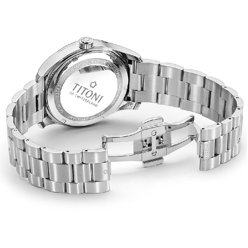 TITONI 瑞士梅花錶-AIRMASTER空中霸王系列 - 83743 S-656 - 39mm