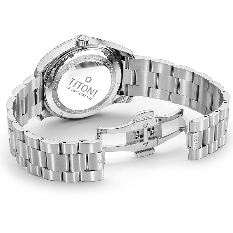 TITONI 瑞士梅花錶-AIRMASTER空中霸王系列 - 83743 S-667 - 39mm