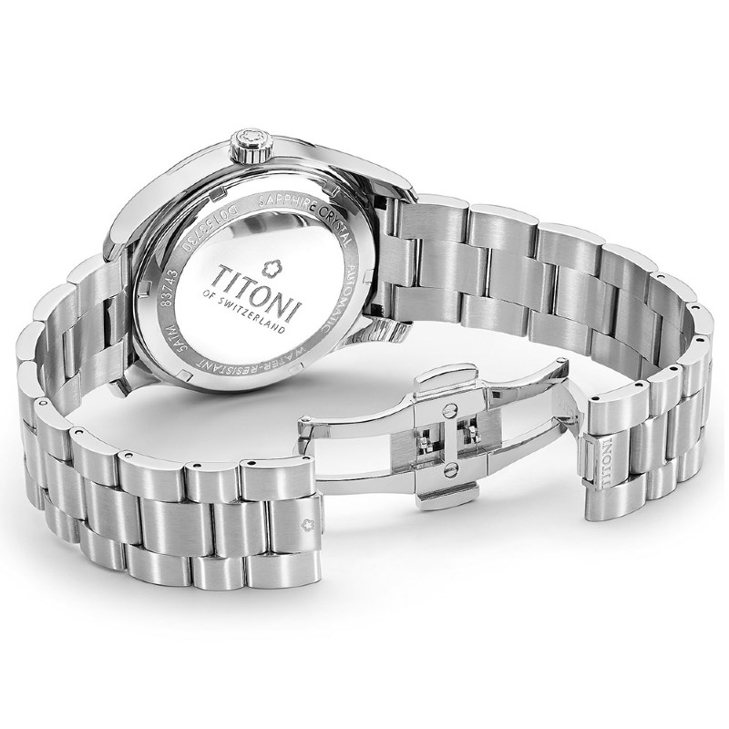 TITONI 瑞士梅花錶-AIRMASTER空中霸王系列 - 83743 S-682 - 39mm