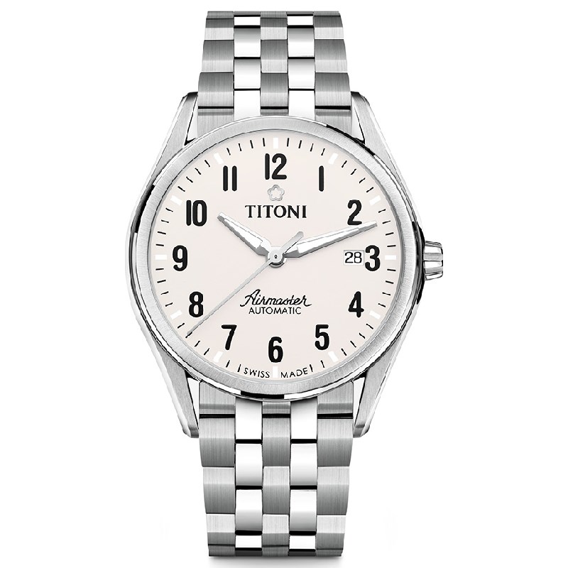 TITONI 瑞士梅花錶-AIRMASTER空中霸王系列 - 83906 S-698 - 40.5mm