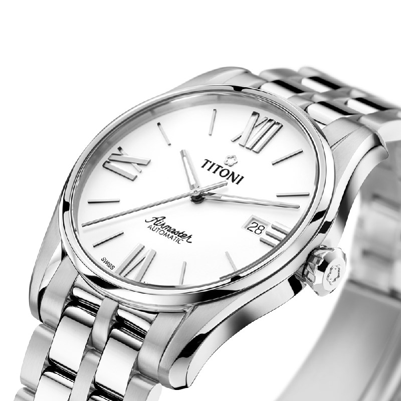 TITONI 瑞士梅花錶-AIRMASTER空中霸王系列 - 83908 S-619 - 40mm
