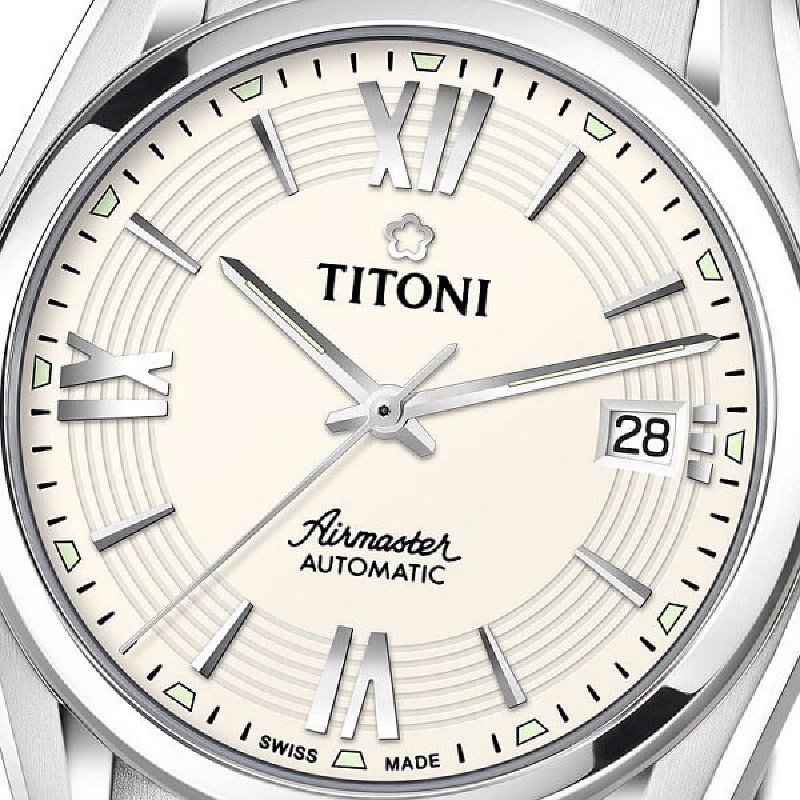 TITONI 瑞士梅花錶-AIRMASTER空中霸王系列 - 83909 S-342 - 38.5mm