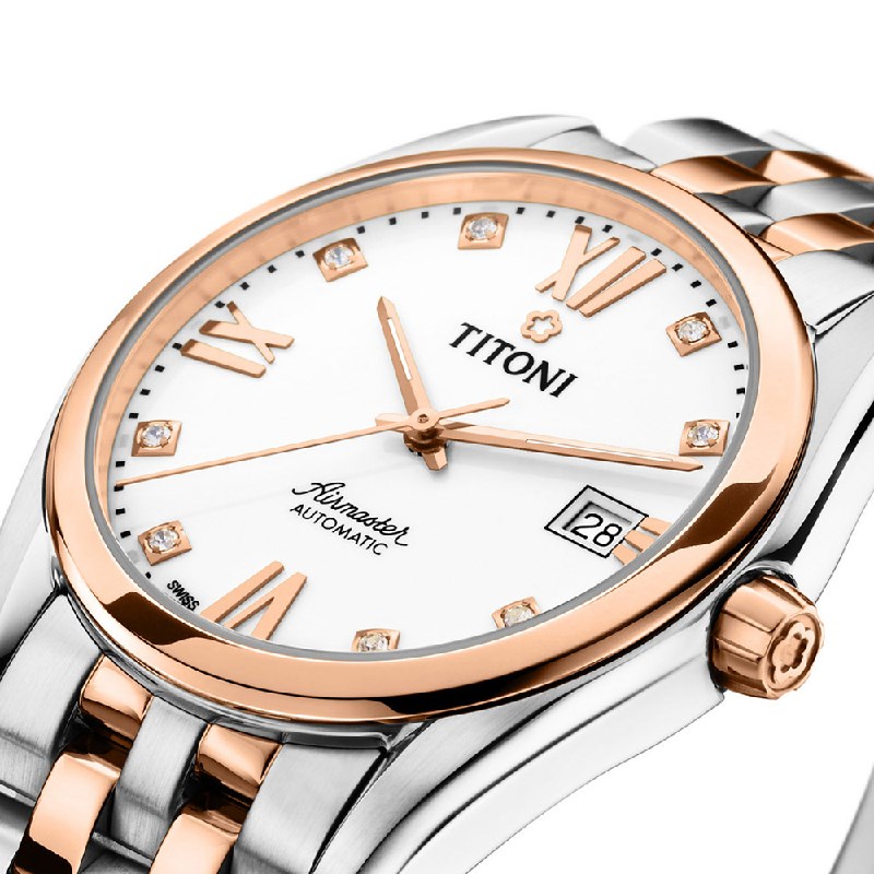 TITONI 瑞士梅花錶-AIRMASTER空中霸王系列 - 83909 SRG-063 - 38.5mm