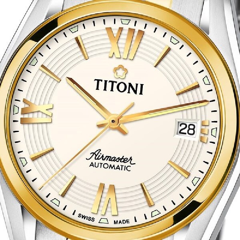 TITONI 瑞士梅花錶-AIRMASTER空中霸王系列 - 83909 SY-342 - 38.5mm