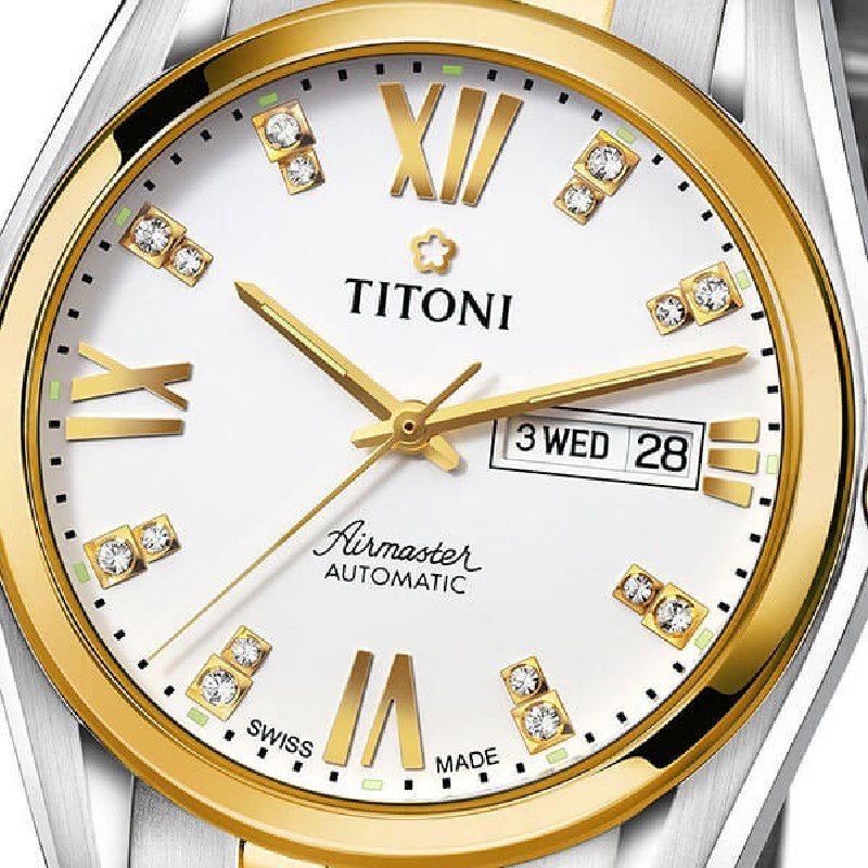 TITONI 瑞士梅花錶-AIRMASTER空中霸王系列 - 93709 SY-385 - 40mm