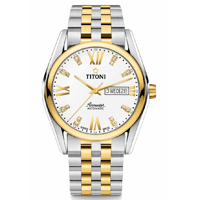 TITONI 瑞士梅花錶-AIRMASTER空中霸王系列 - 93709 SY-385 - 40mm