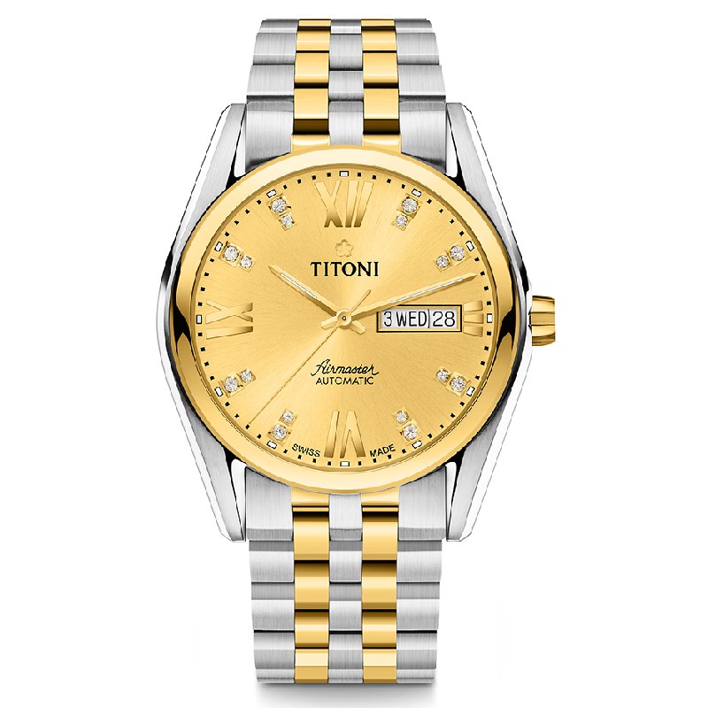 TITONI 瑞士梅花錶-AIRMASTER空中霸王系列 - 93709 SY-615 - 40mm