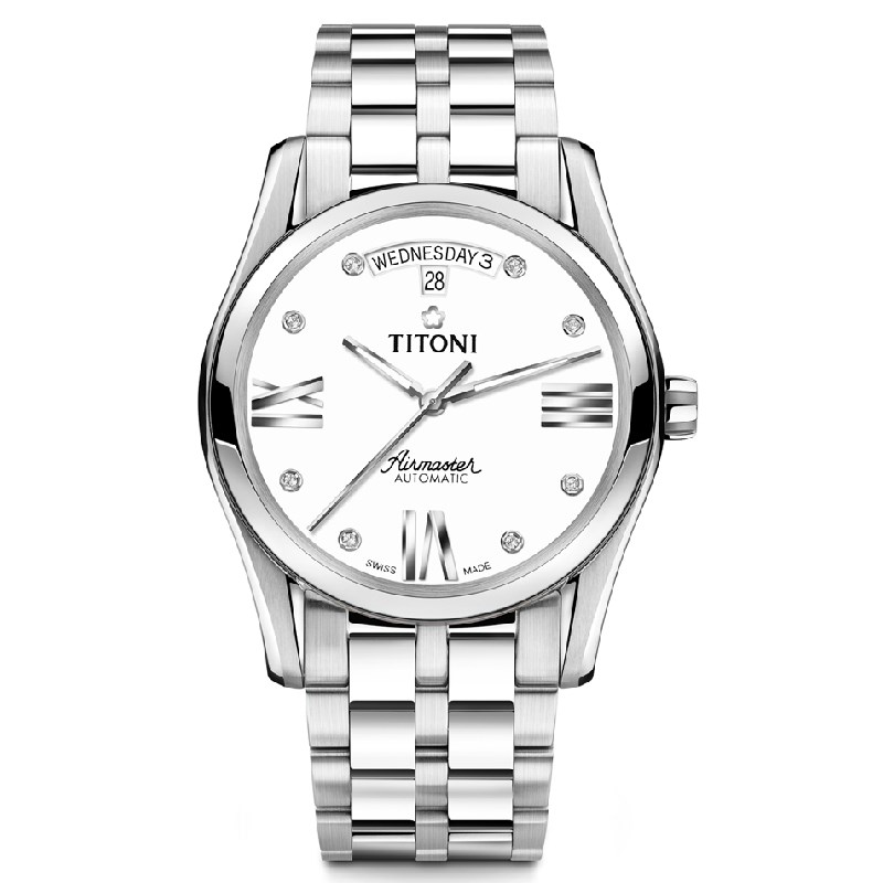 TITONI 瑞士梅花錶-AIRMASTER空中霸王系列 - 93808 S-616 - 39mm