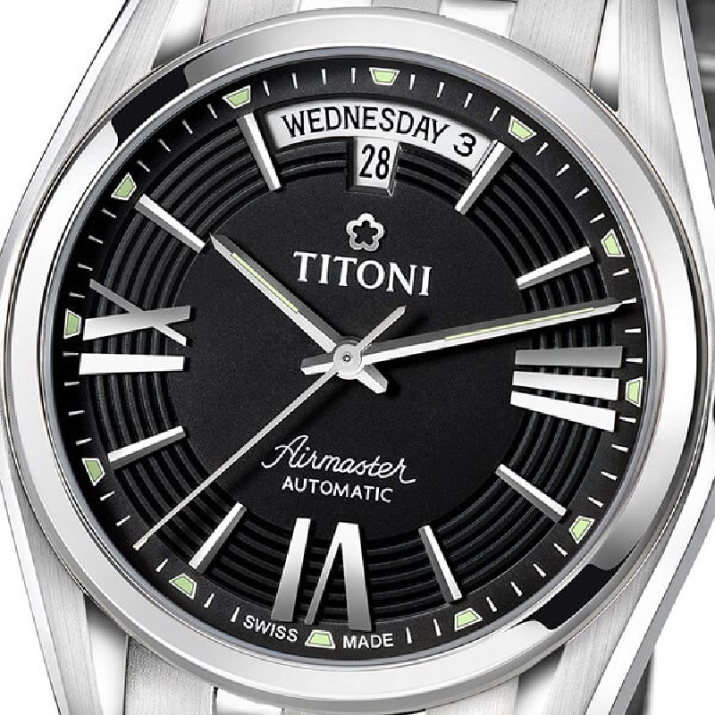 TITONI 瑞士梅花錶-AIRMASTER空中霸王系列 - 93909 S-343 - 40mm