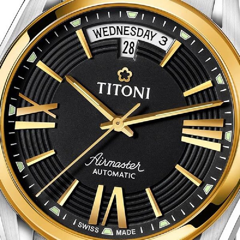 TITONI 瑞士梅花錶-AIRMASTER空中霸王系列 - 93909 SY-343 - 40mm