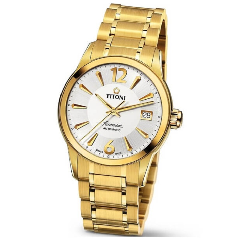 TITONI 瑞士梅花錶-AIRMASTER空中霸王系列 - 83933 G-323 - 37.8mm