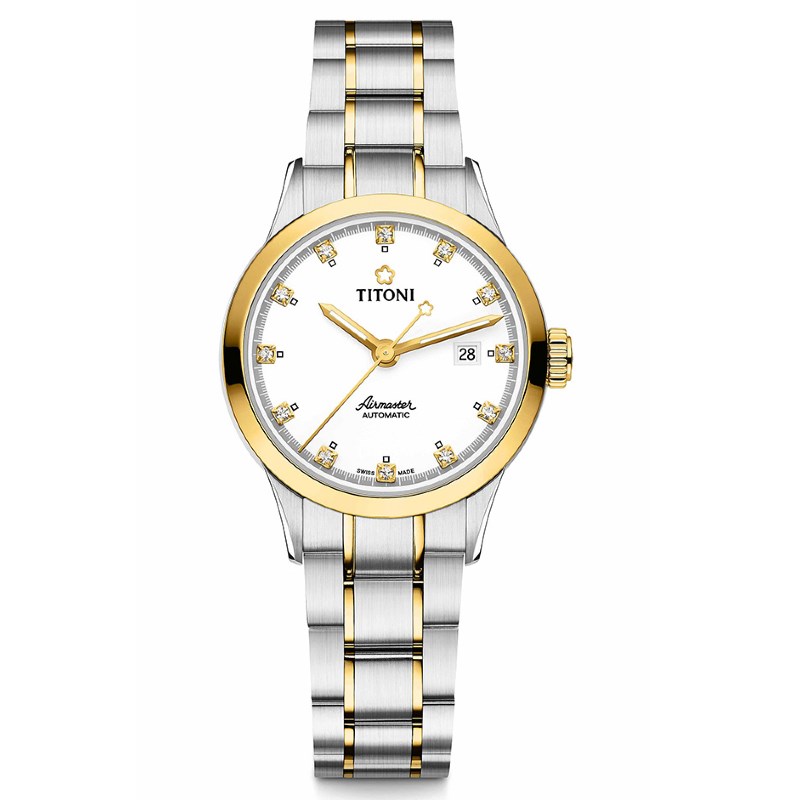 TITONI 瑞士梅花錶-AIRMASTER空中霸王系列 - 23733 SY-556 - 29mm