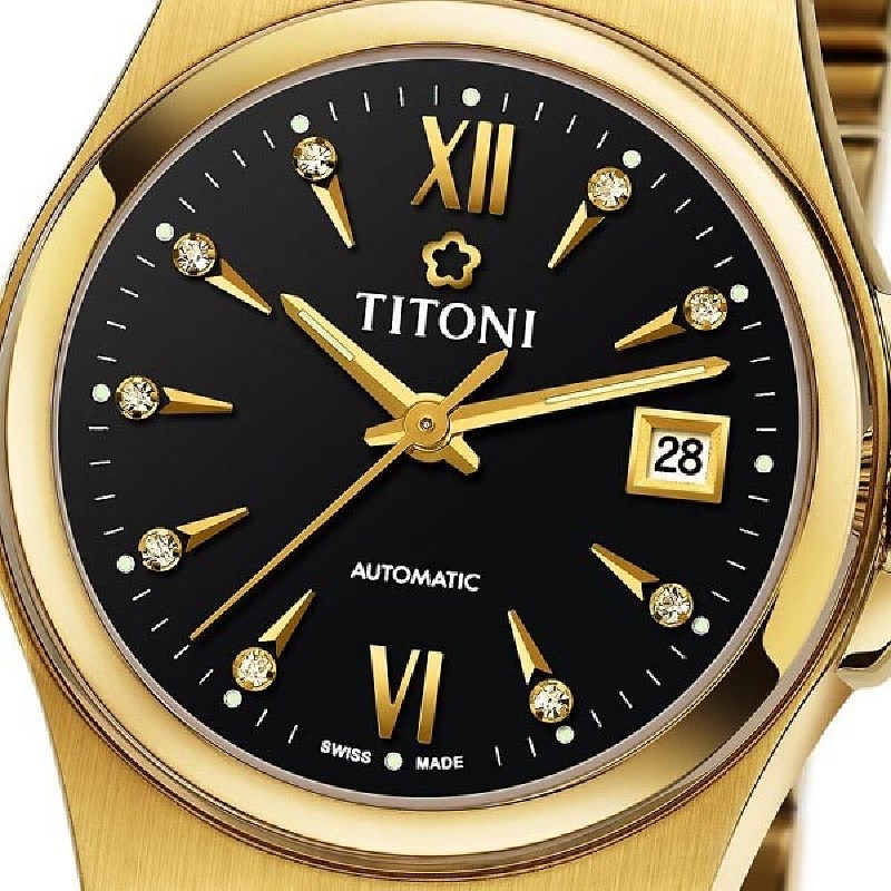TITONI 瑞士梅花錶 - IMPETUS動力系列 - 23730 G-515 - 27mm