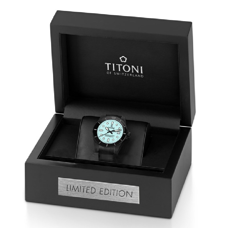 TITONI 瑞士梅花錶 - SEASCOPER海洋探索 - 83300 B-BK-R-718 - 42mm
