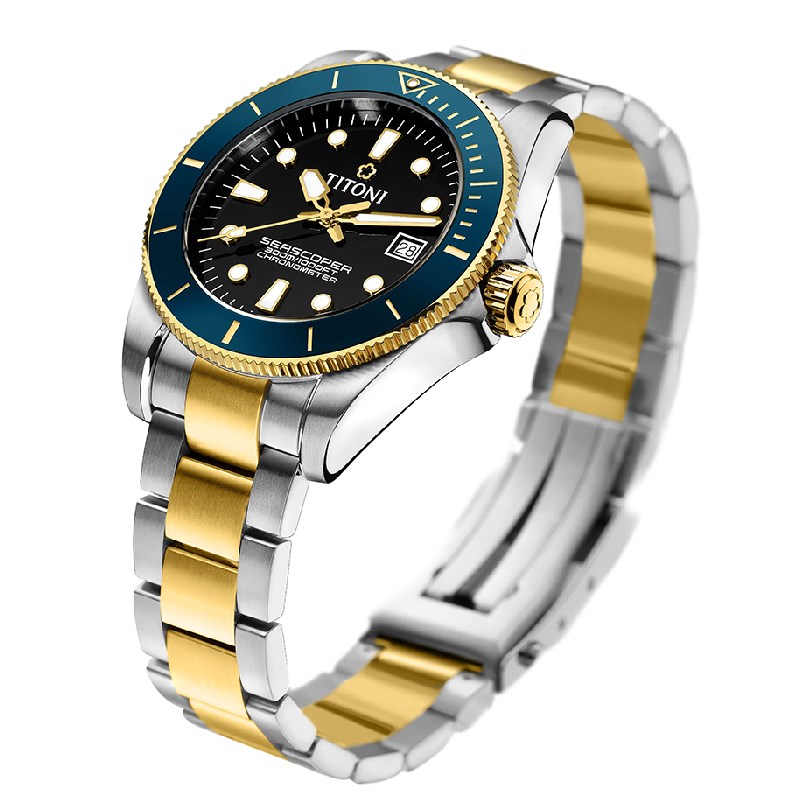 TITONI 瑞士梅花錶 - SEASCOPER海洋探索 - 83300 SY-BE-248 - 42mm