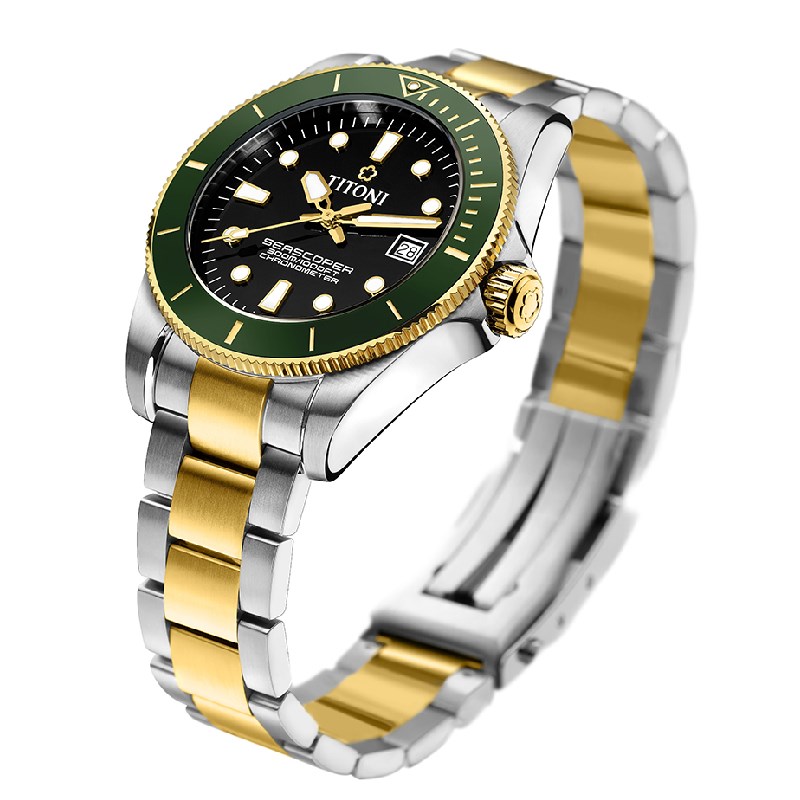 TITONI 瑞士梅花錶 - SEASCOPER海洋探索 - 83300 SY-GN-248 - 42mm