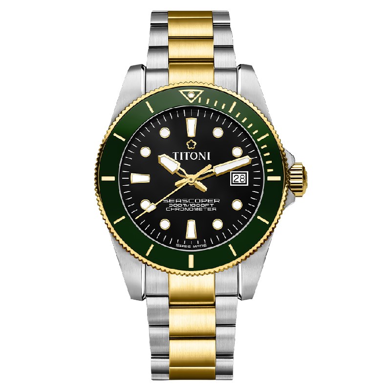 TITONI 瑞士梅花錶 - SEASCOPER海洋探索 - 83300 SY-GN-248 - 42mm