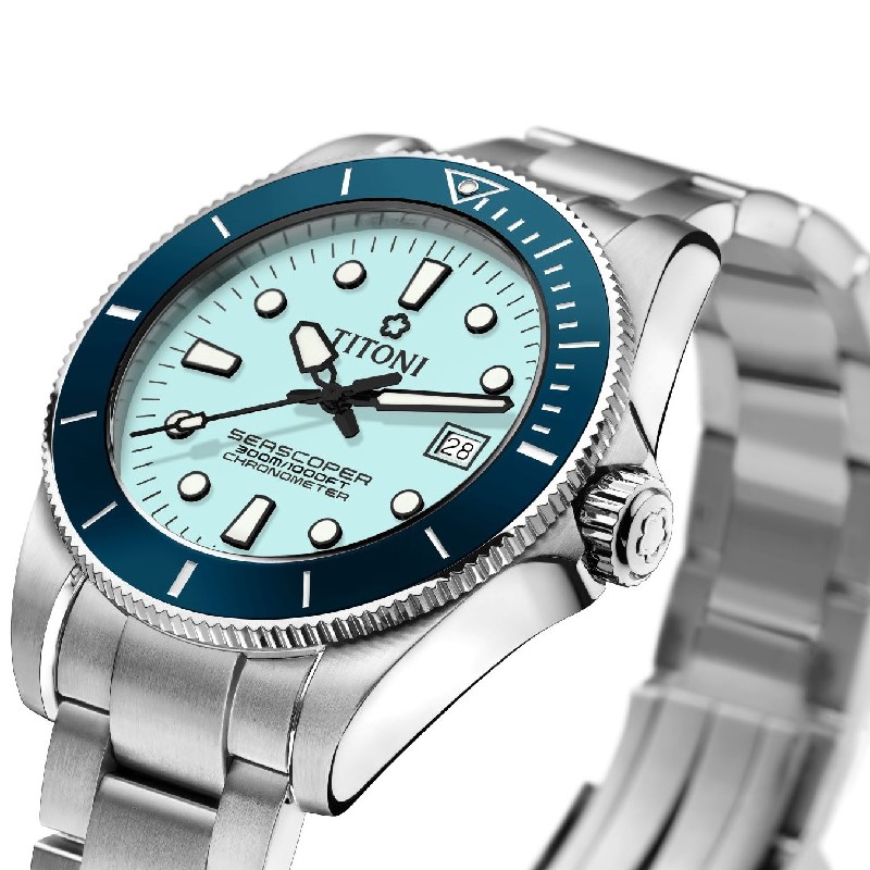 TITONI 瑞士梅花錶 - SEASCOPER海洋探索 - 83300 S-BE-718 - 42mm
