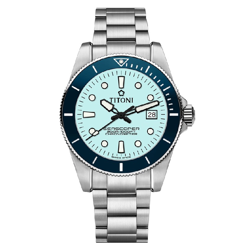 TITONI 瑞士梅花錶 - SEASCOPER海洋探索 - 83300 S-BE-718 - 42mm