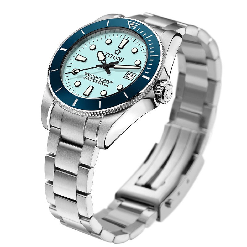TITONI 瑞士梅花錶 - SEASCOPER海洋探索 - 83300 S-BE-718 - 42mm