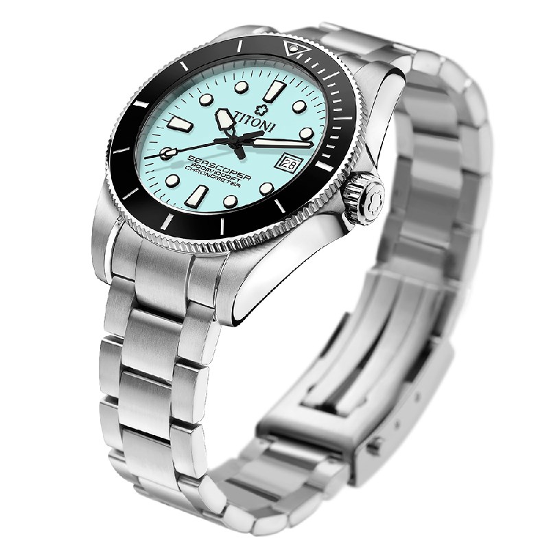 TITONI 瑞士梅花錶 - SEASCOPER海洋探索 - 83300 S-BK-718 - 42mm