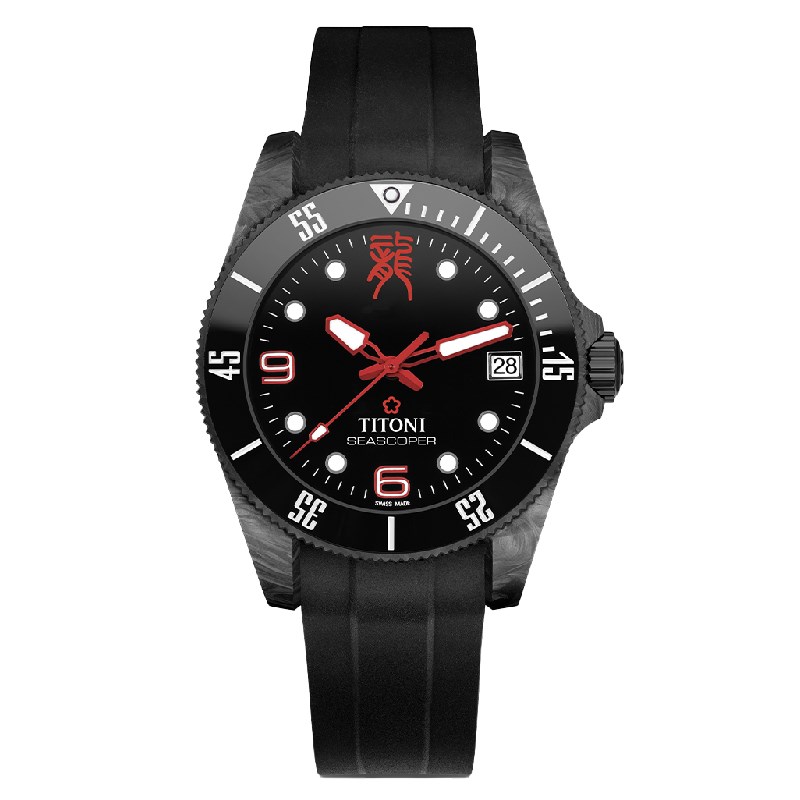 TITONI 瑞士梅花錶 - SEASCOPER海洋探索 - 83600 C-BK-717 - 42mm