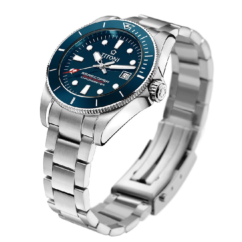TITONI 瑞士梅花錶 - SEASCOPER海洋探索 - 83300 S-BE-705 - 42mm