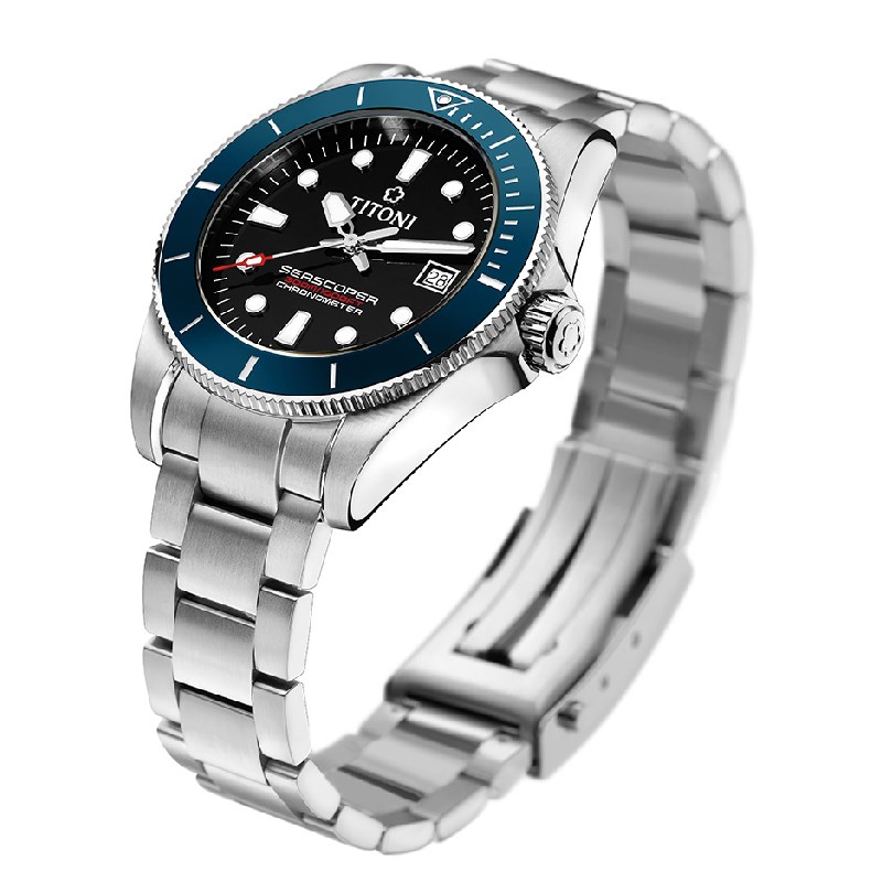 TITONI 瑞士梅花錶 - SEASCOPER海洋探索 - 83300 S-BE-706 - 42mm