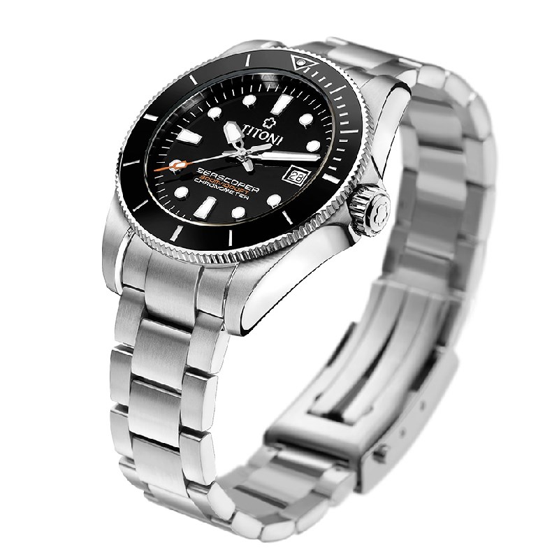 TITONI 瑞士梅花錶 - SEASCOPER海洋探索 - 83300 S-BK-702 - 42mm