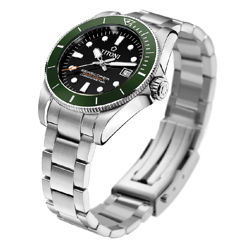 TITONI 瑞士梅花錶 - SEASCOPER海洋探索 - 83300 S-GN-702 - 42mm
