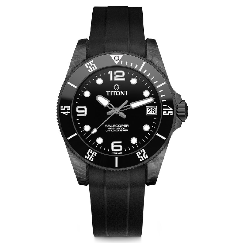 TITONI 瑞士梅花錶 - SEASCOPER海洋探索 - 83600 C-BK-256 - 42mm