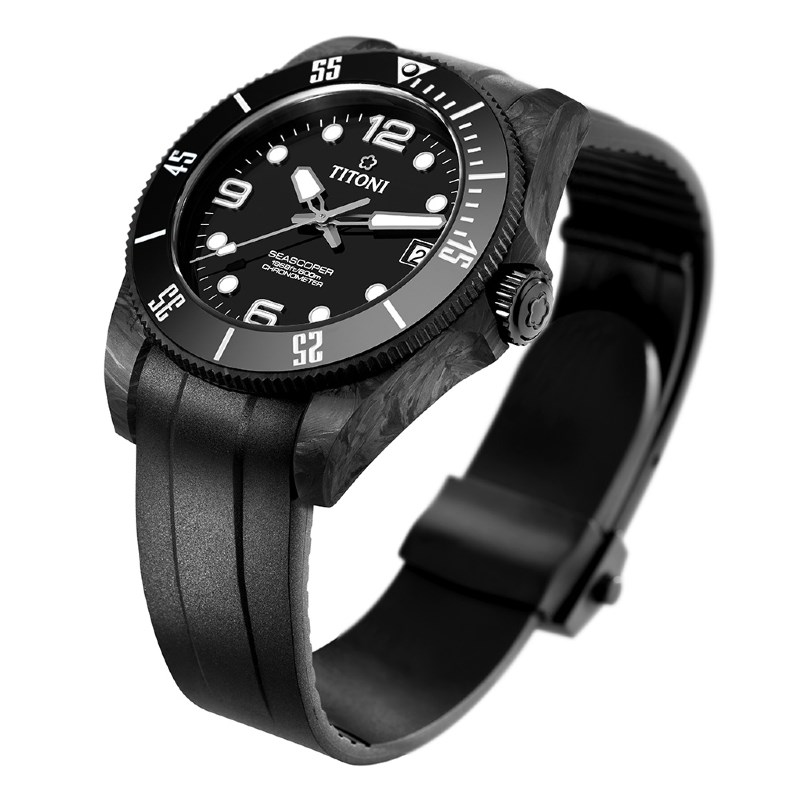 TITONI 瑞士梅花錶 - SEASCOPER海洋探索 - 83600 C-BK-256 - 42mm