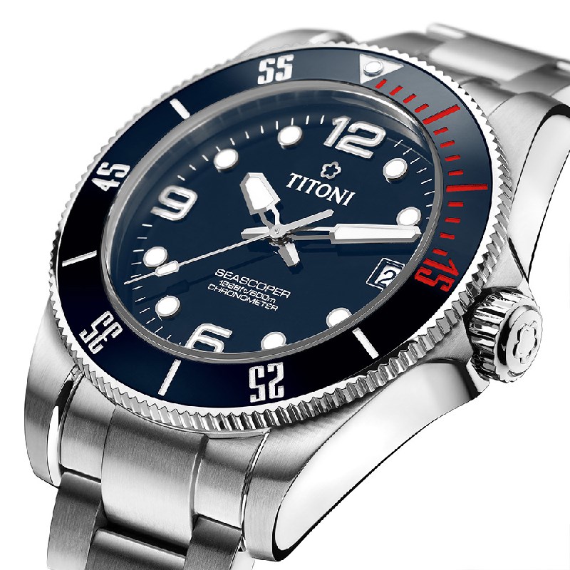 TITONI 瑞士梅花錶 - SEASCOPER海洋探索 - 83600 S-BE-255 - 42mm