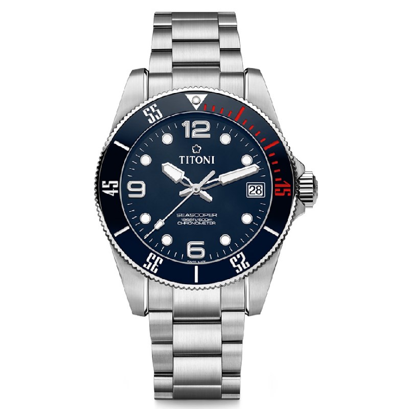 TITONI 瑞士梅花錶 - SEASCOPER海洋探索 - 83600 S-BE-255 - 42mm