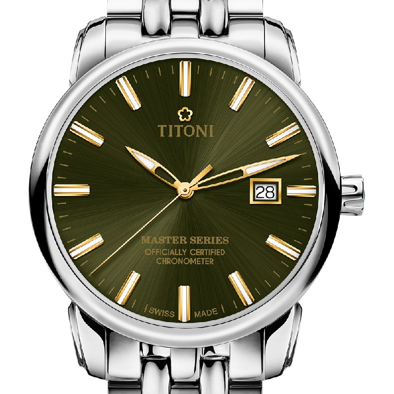 TITONI 瑞士梅花錶 - MASTER_SER.大師系列 - 83188 S-660Y - 41mm