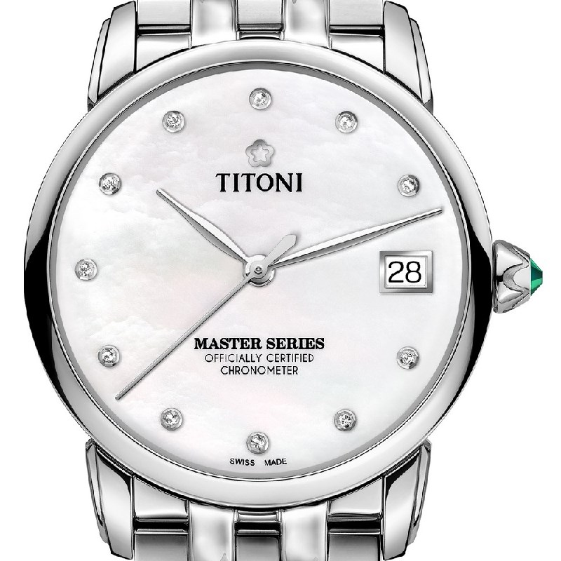 TITONI 瑞士梅花錶 - MASTER 大師系列 - 23188 S-602 - 34mm