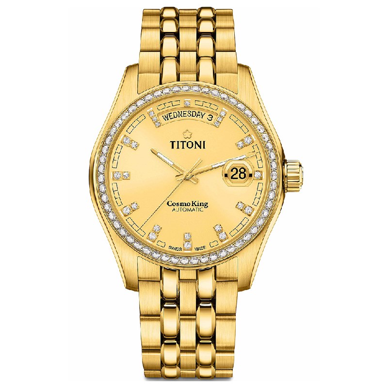 TITONI 瑞士梅花錶 - COSMO_SER. 宇宙系列 - 797 G-DB-306 - 40mm