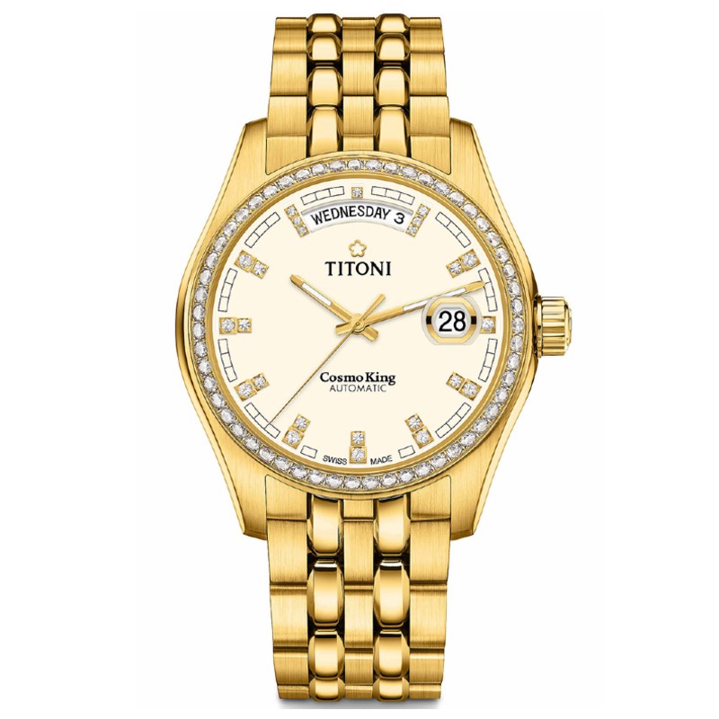 TITONI 瑞士梅花錶 - COSMO_SER. 宇宙系列 - 797 G-DB-541 - 40mm